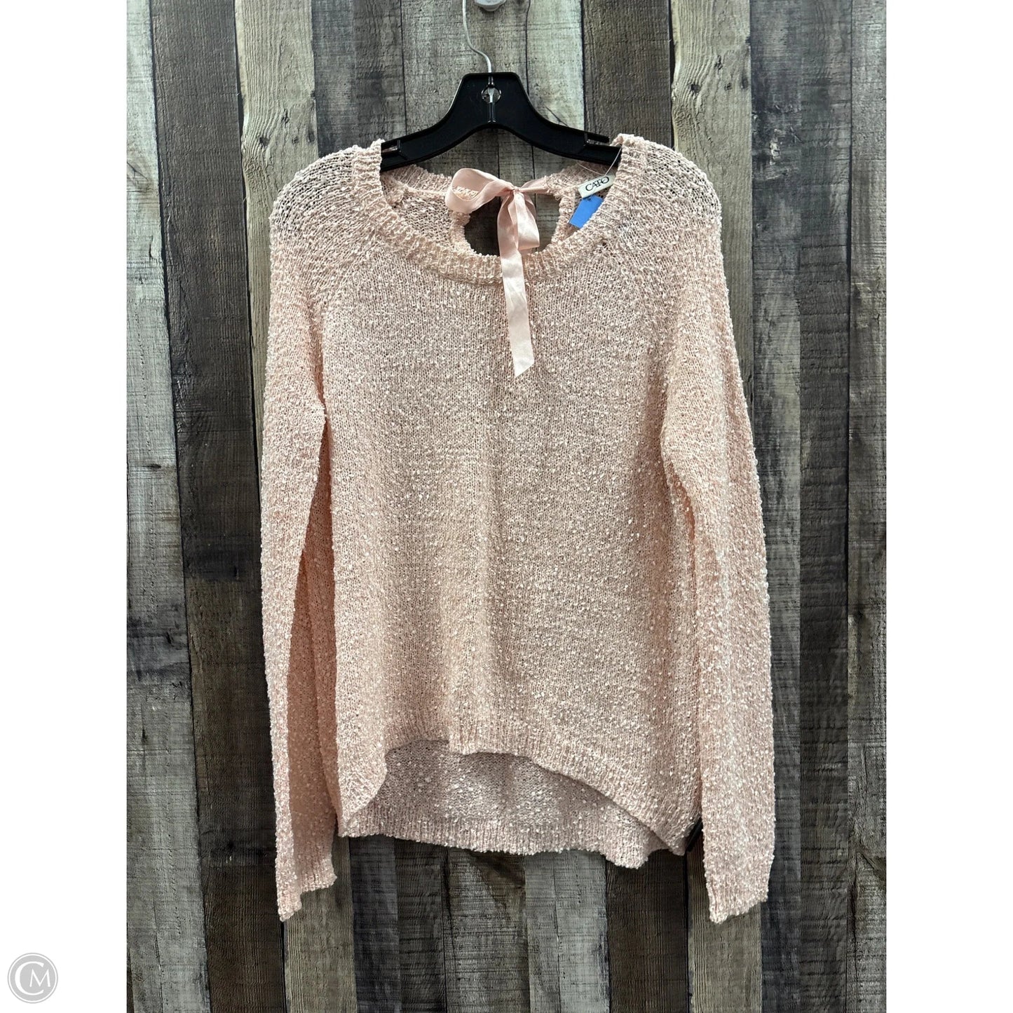 Sweater By Cato In Peach, Size: L