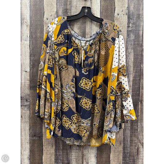 Top Long Sleeve By Cato In Multi-colored, Size: 3x
