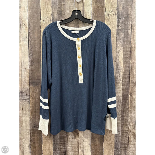 Top Long Sleeve By Maurices In Navy