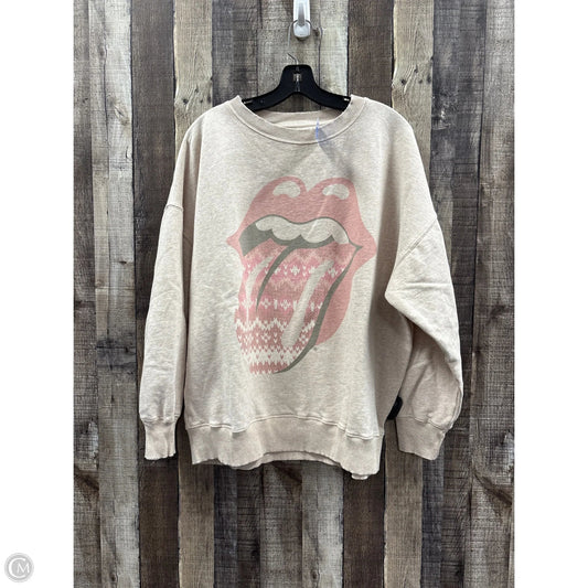 Sweatshirt Crewneck By American Eagle In Beige, Size: L
