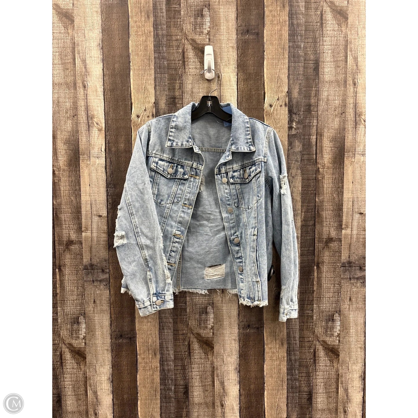 Jacket Denim By Cmf In Blue Denim, Size: S