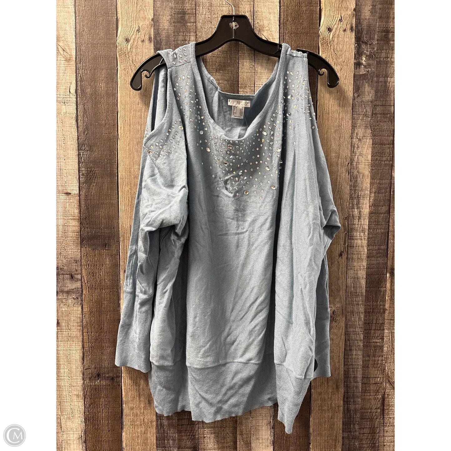 Sweater By Venus In Blue, Size: 2x