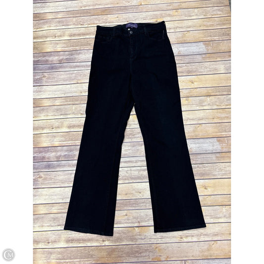 Jeans Straight By Not Your Daughters Jeans In Black Denim, Size: 16