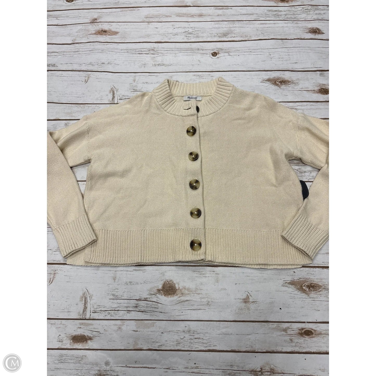 Sweater Cardigan By Madewell In Cream, Size: Xs