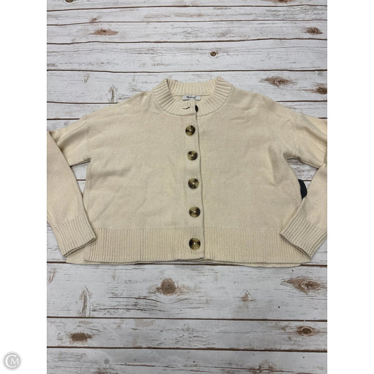 Sweater Cardigan By Madewell In Cream, Size: Xs