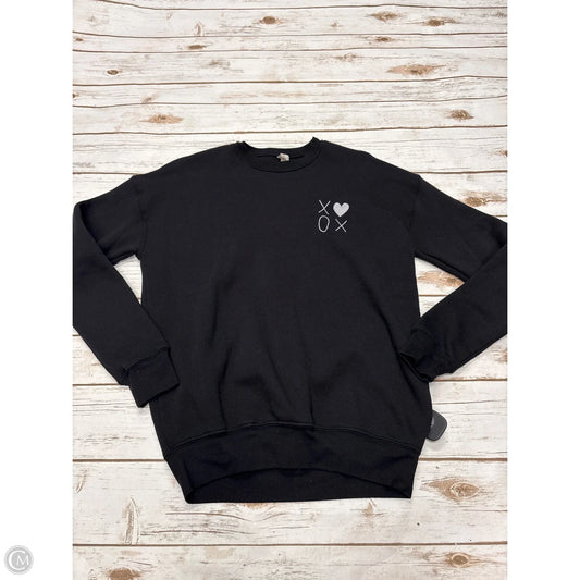 Sweatshirt Crewneck By Oat In Black, Size: Xs