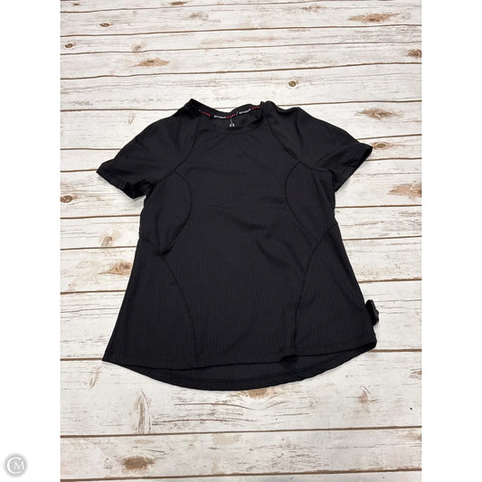 Athletic Top Short Sleeve By Spyder In Black, Size: S