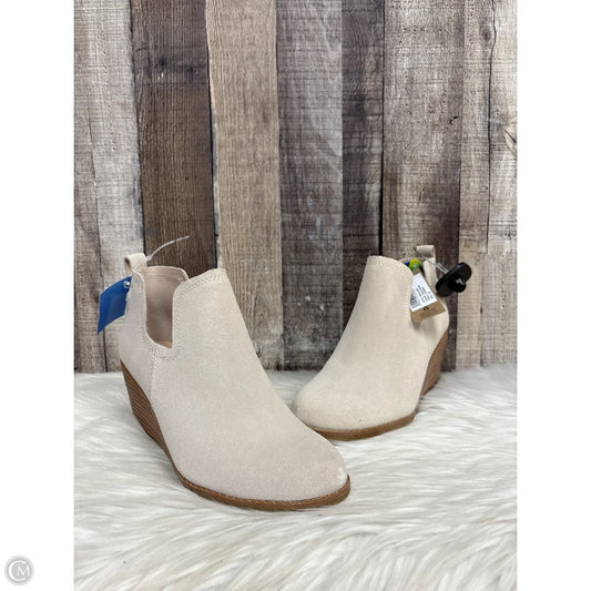 Boots Ankle Heels By Toms In Beige, Size: 6.5