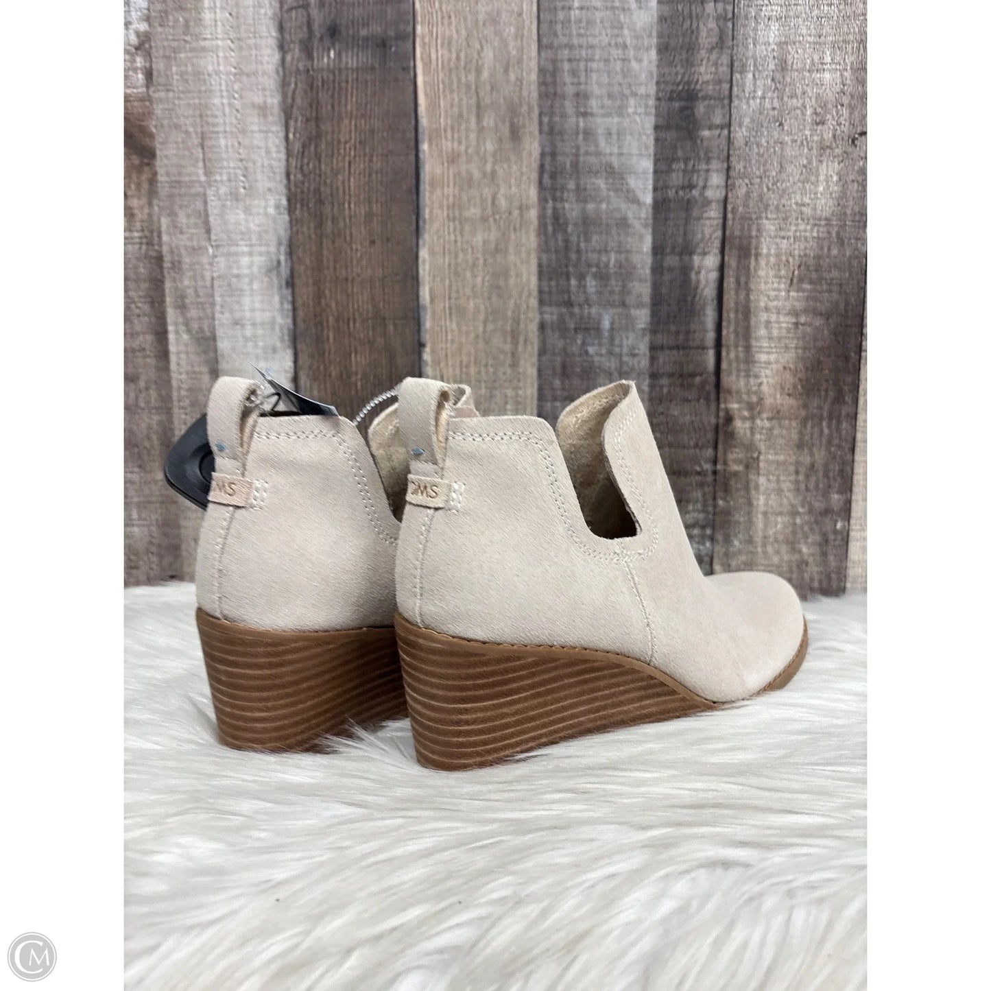 Boots Ankle Heels By Toms In Beige, Size: 6.5