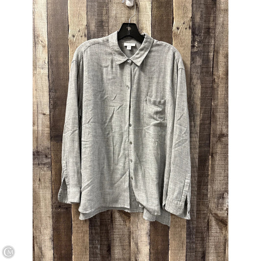 Top Long Sleeve By J. Jill In Grey, Size: M
