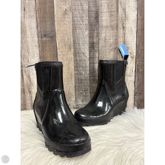 Boots Rain By Sorel In Black, Size: 10