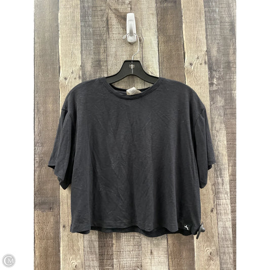 Athletic Top Short Sleeve By Joy Lab In Black, Size: S