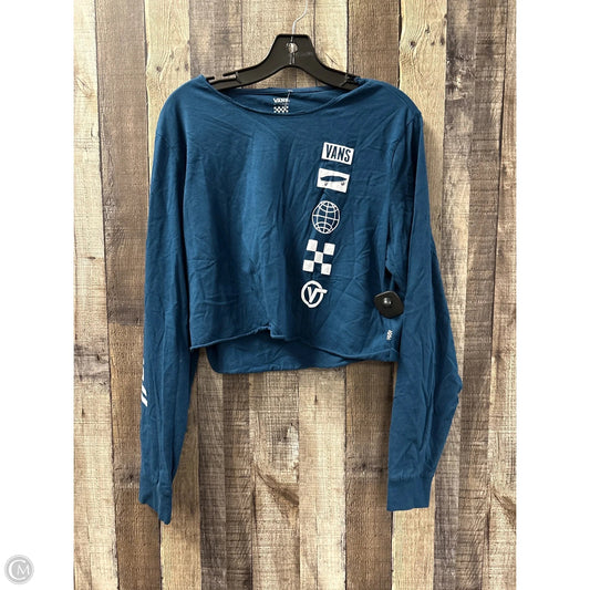 Top Long Sleeve By Vans In Blue, Size: Xl