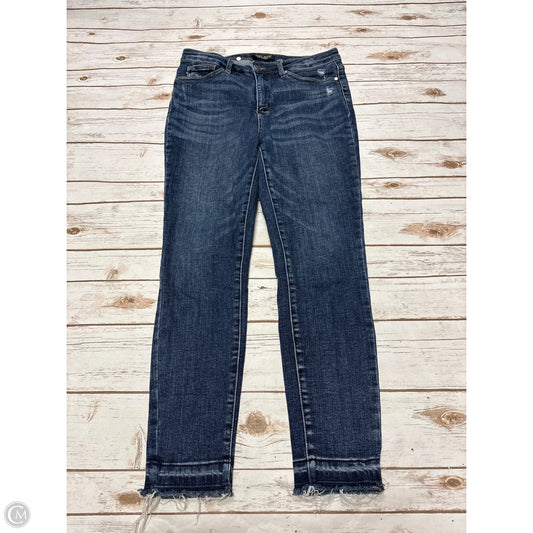 Jeans Skinny By Judy Blue In Blue Denim, Size: 10