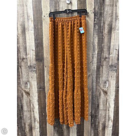 Pants Wide Leg By Shein In Bronze, Size: L