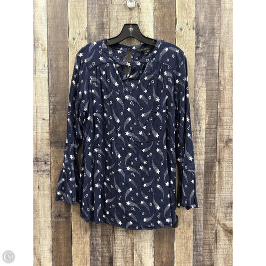 Top Long Sleeve By Lane Bryant In Blue, Size: Xl