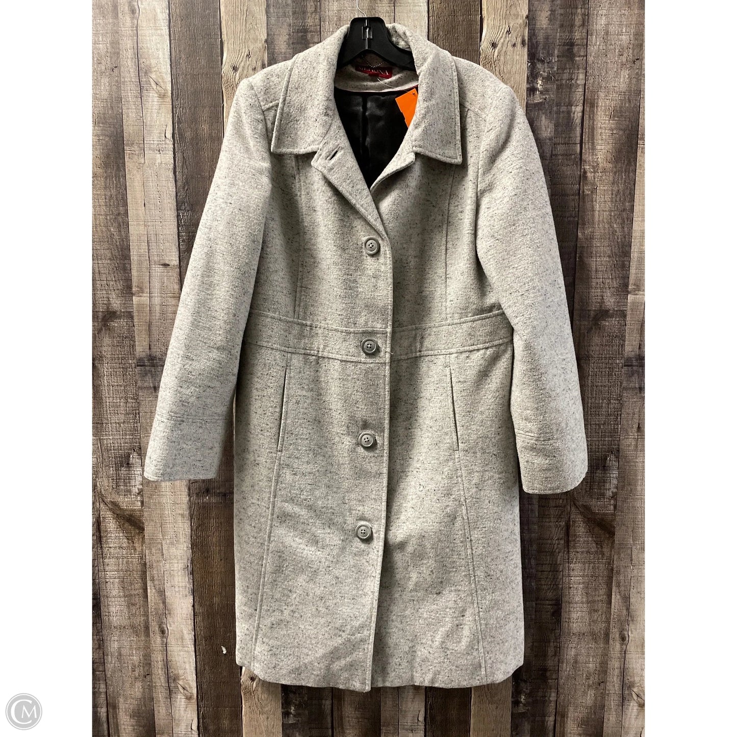 Coat Wool By Merona In Grey, Size: L