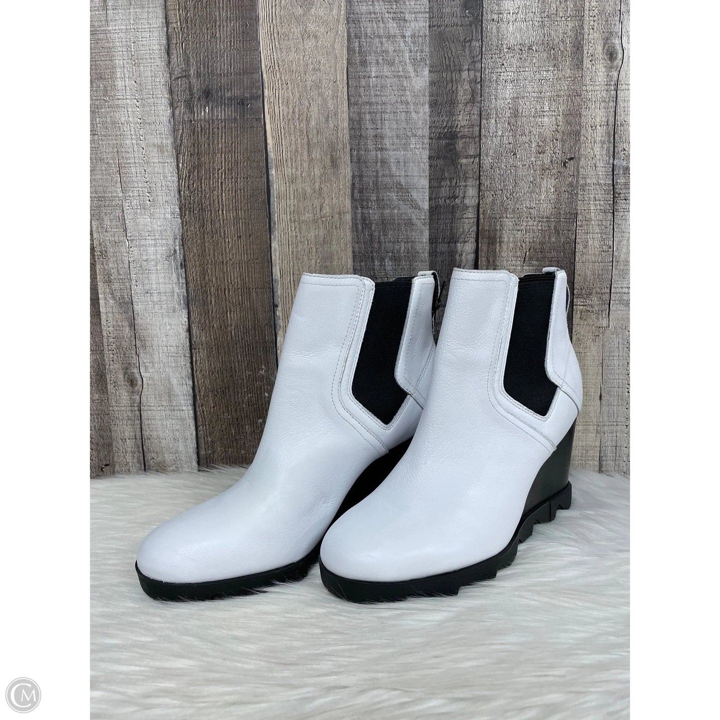 Boots Ankle Heels By Sorel In White, Size: 9.5
