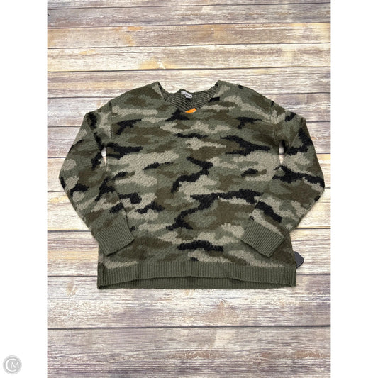 Sweater By Falls Creek In Camouflage Print, Size: M