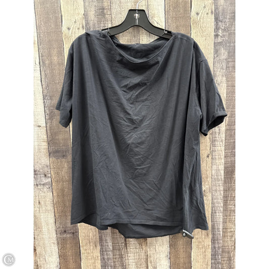 Athletic Top Short Sleeve By Lululemon In Black, Size: Xl