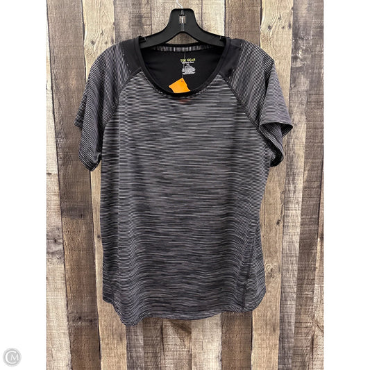 Athletic Top Short Sleeve By Tek Gear In Black, Size: Xl