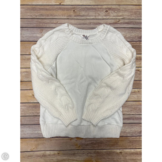 Sweater By Time And Tru In White, Size: M