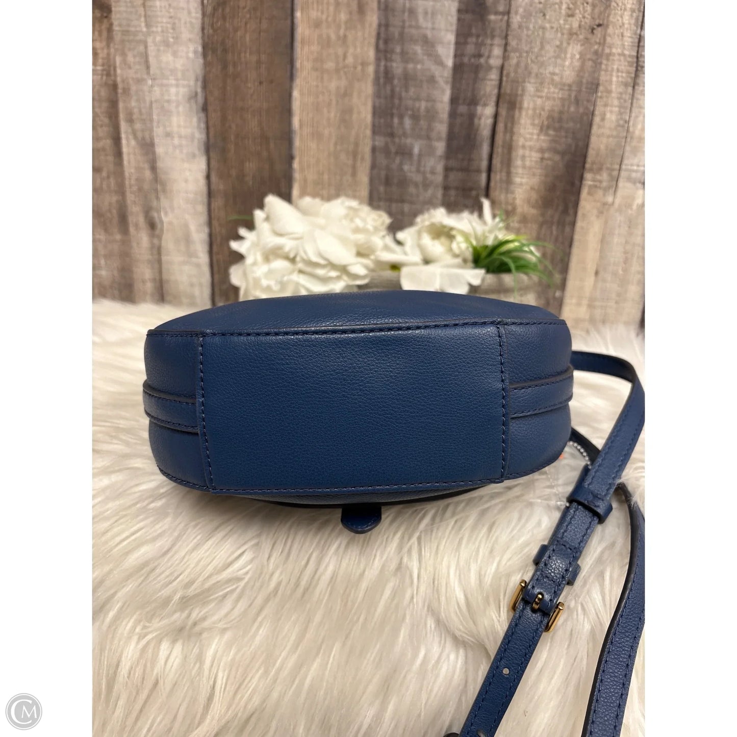 Crossbody Leather By Fossil, Size: Medium