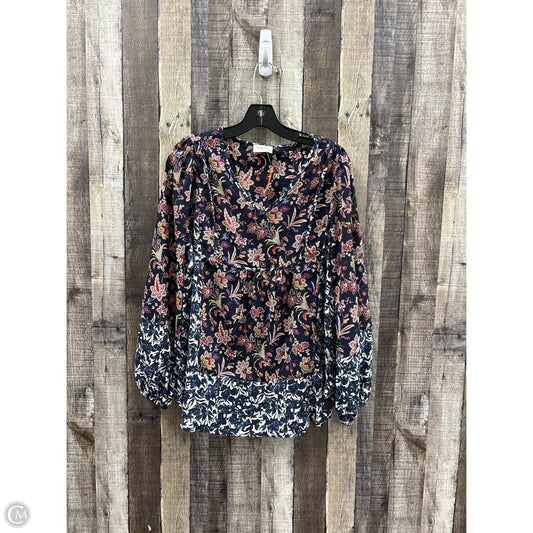 Top Long Sleeve By Hailey & Co In Multi-colored, Size: M