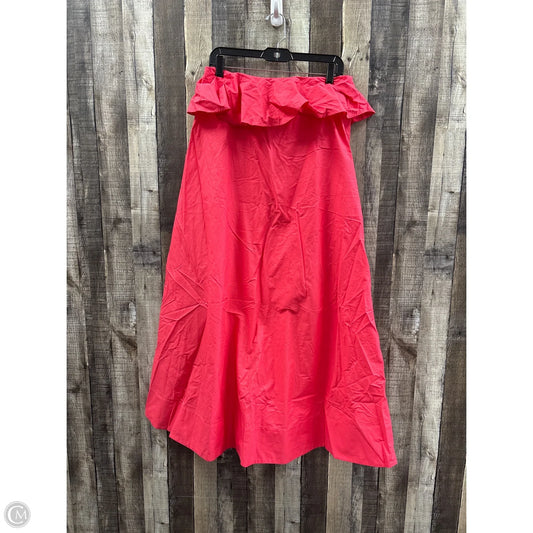 Dress Casual Midi By Anthropologie In Coral, Size: S