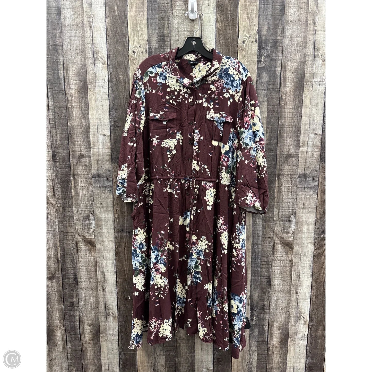 Dress Casual Maxi By Torrid In Maroon, Size: 4x