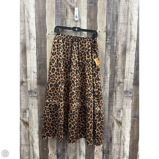 Skirt Maxi By Time And Tru In Animal Print, Size: 3x