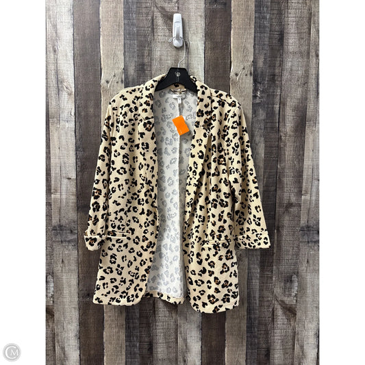 Blazer By Maurices In Animal Print, Size: L