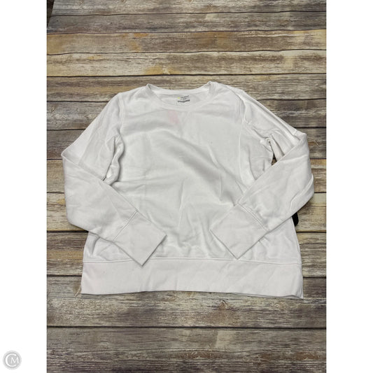 Athletic Sweatshirt Crewneck By Tek Gear In White, Size: Xl