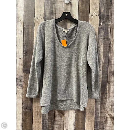 Top Long Sleeve By Ultra Flirt In Grey, Size: 1x