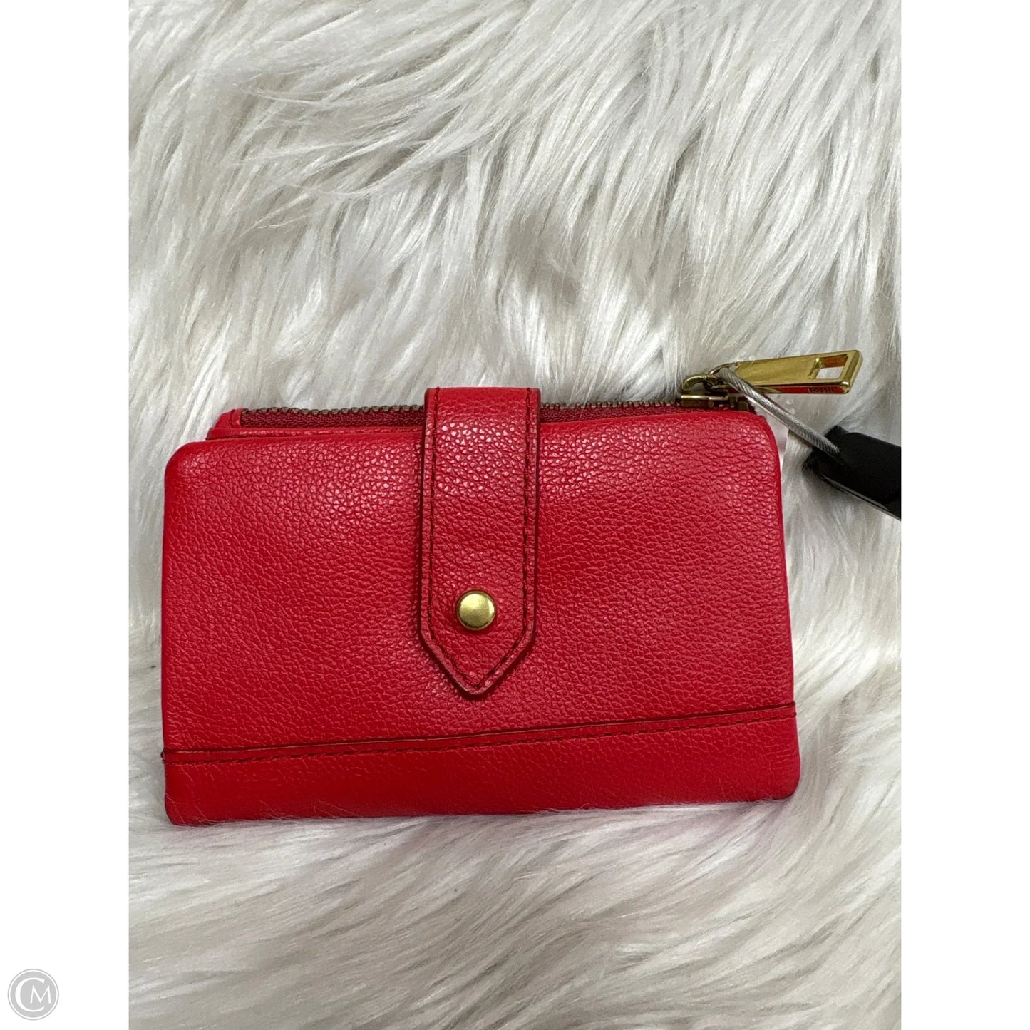 Wallet Leather By Fossil, Size: Small