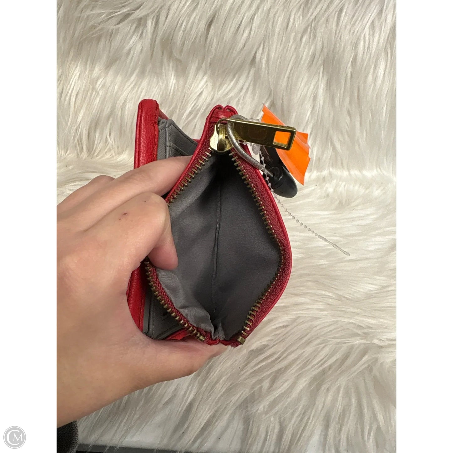 Wallet Leather By Fossil, Size: Small