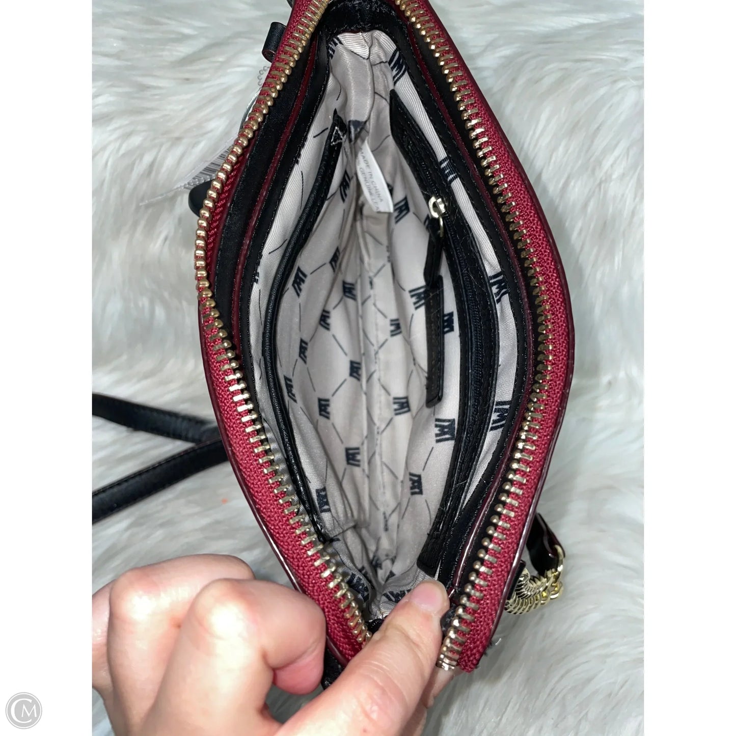 Crossbody Leather By Antonio Melani, Size: Medium