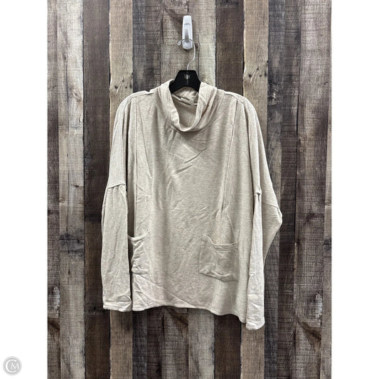 Top Long Sleeve By Chelsea And Theodore In Beige, Size: L