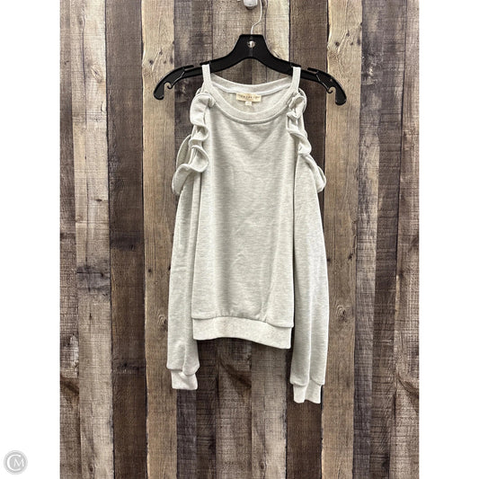 Sweatshirt Crewneck By Promesa In Grey, Size: S