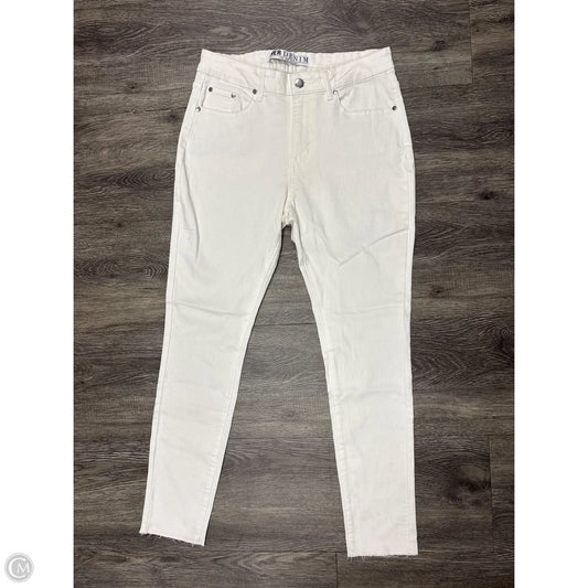 Jeans Skinny By Clothes Mentor In Cream Denim, Size: 8