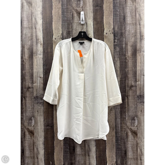 Tunic 3/4 Sleeve By J. Jill In Cream, Size: S