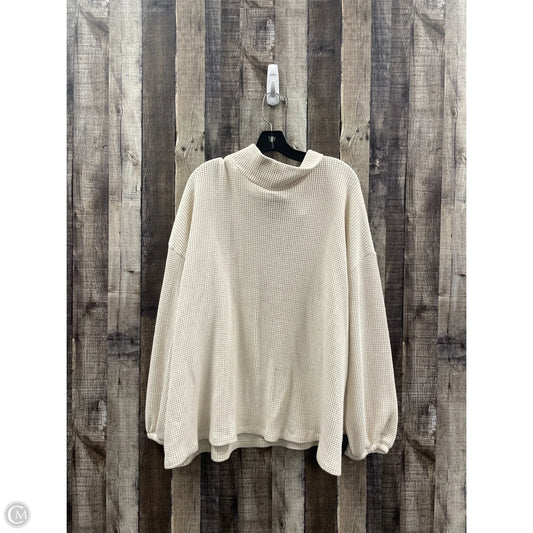 Sweater By Ava & Viv In Cream, Size: 3x