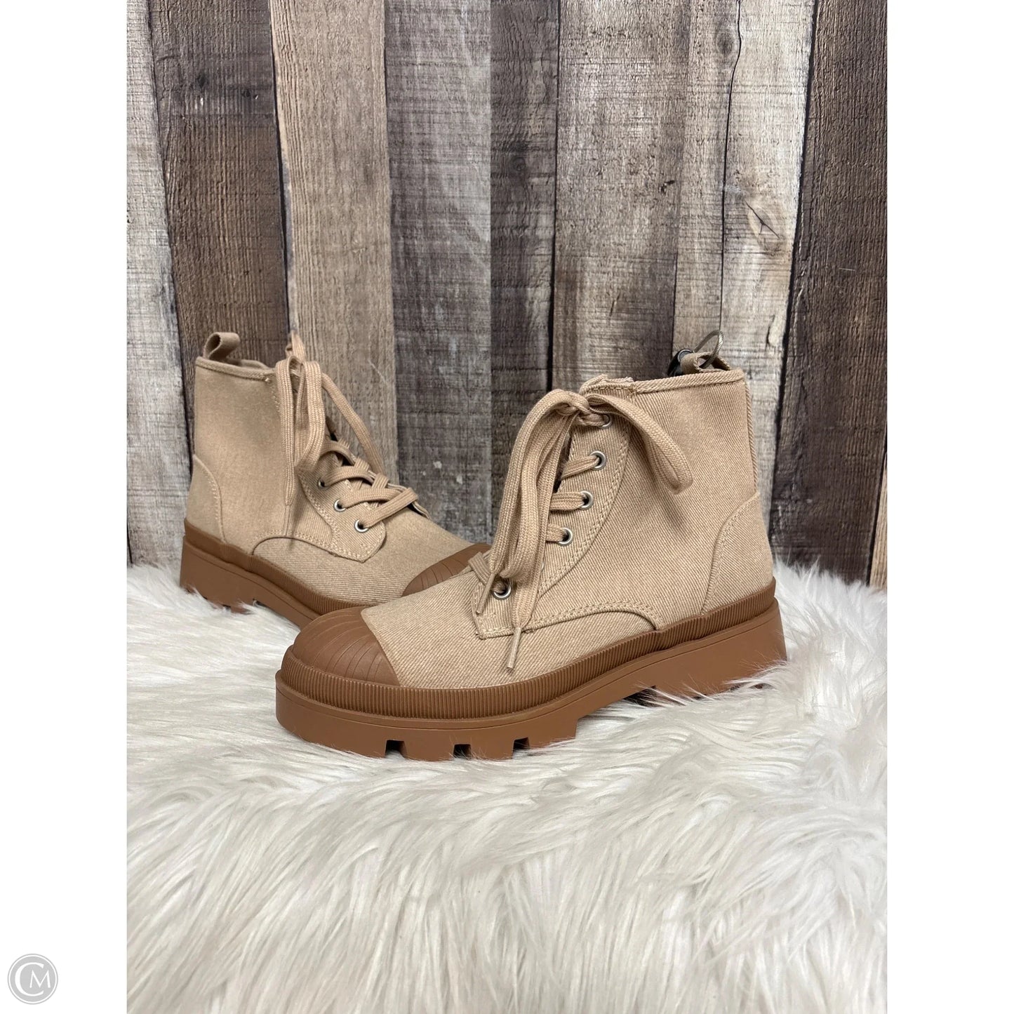 Boots Ankle Heels By Universal Thread In Tan, Size: 8.5