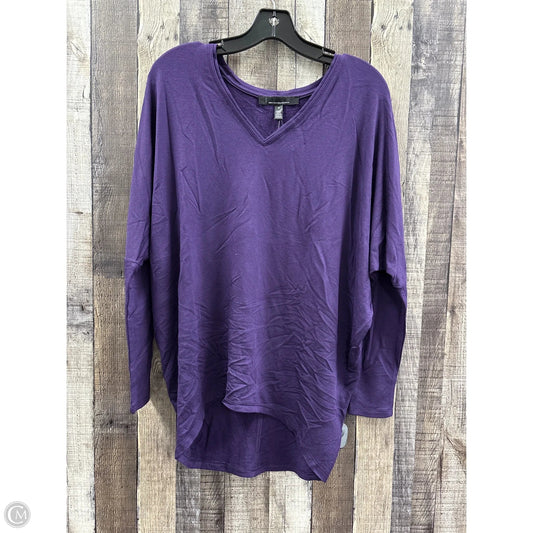 Top Long Sleeve By White House Black Market In Purple, Size: S