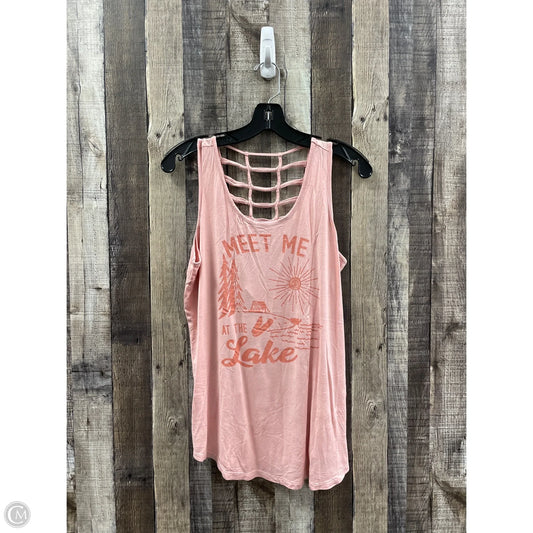 Top Sleeveless By Maurices In Pink, Size: M