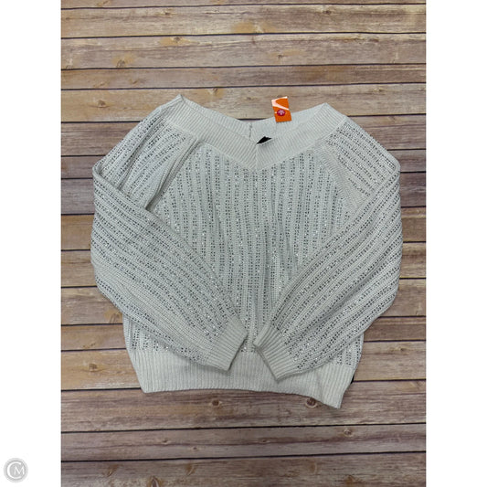 Sweater By Inc In Cream & Silver, Size: Xl