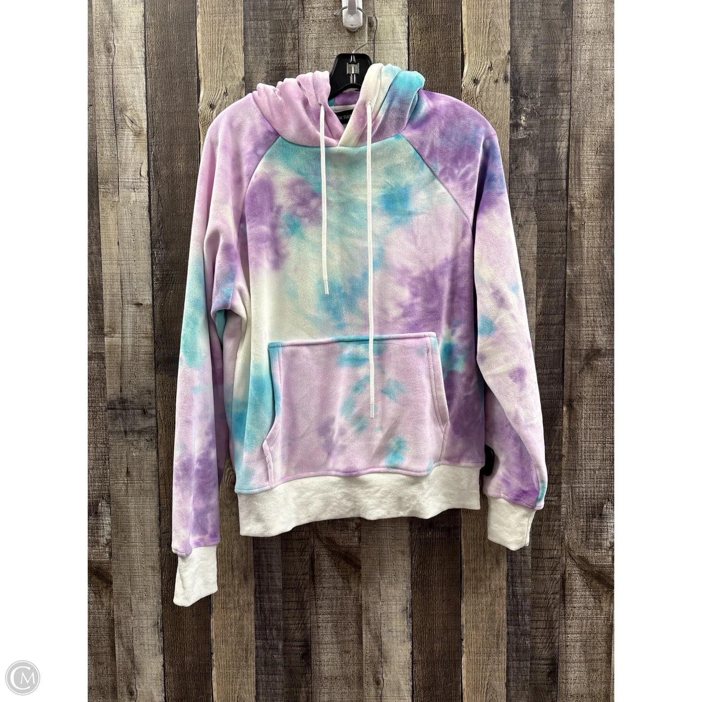 Sweatshirt Hoodie By Cme In Tie Dye Print, Size: S