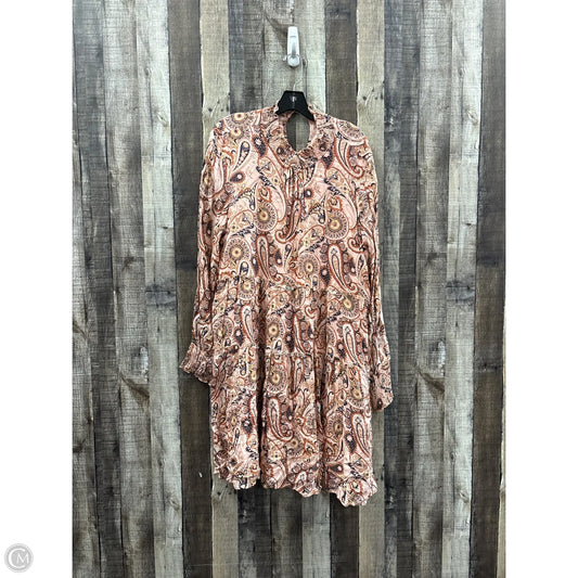Dress Casual Midi By Anthropologie In Paisley Print, Size: Xl