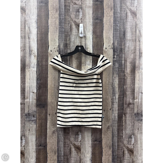 Top Sleeveless By Zara In Striped Pattern, Size: L
