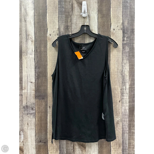 Top Sleeveless By J. Jill In Black, Size: L